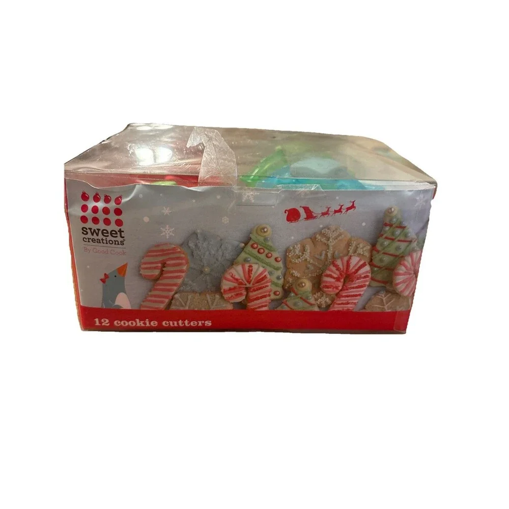 Sweet Creations Plastic Holiday Cookie Cutters With Soft Grip by Good Cook 11 Ct